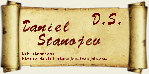 Daniel Stanojev vizit kartica